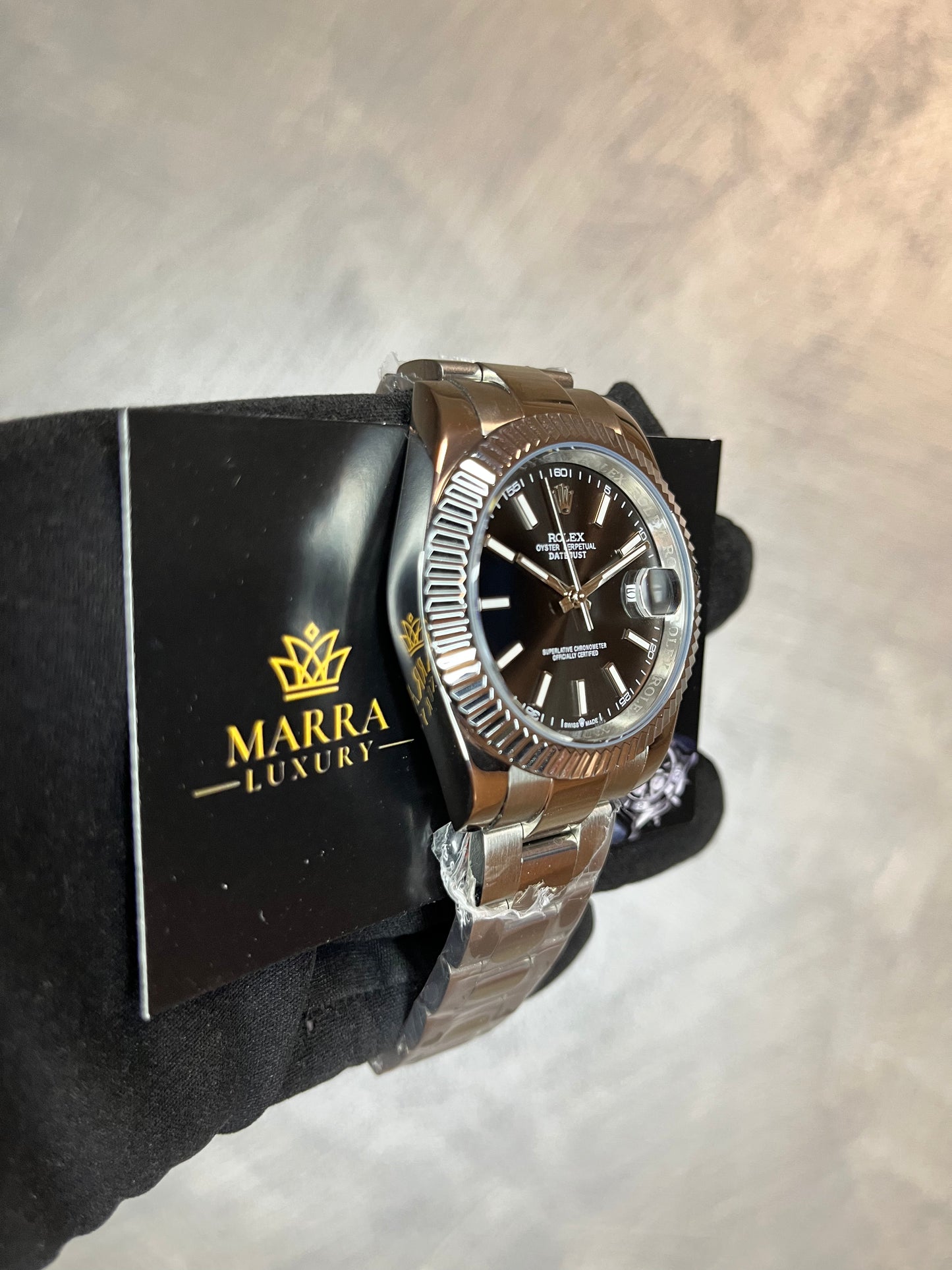 ROLEX DATEJUST CINTURINO OYSTER QUADRANTE NERO