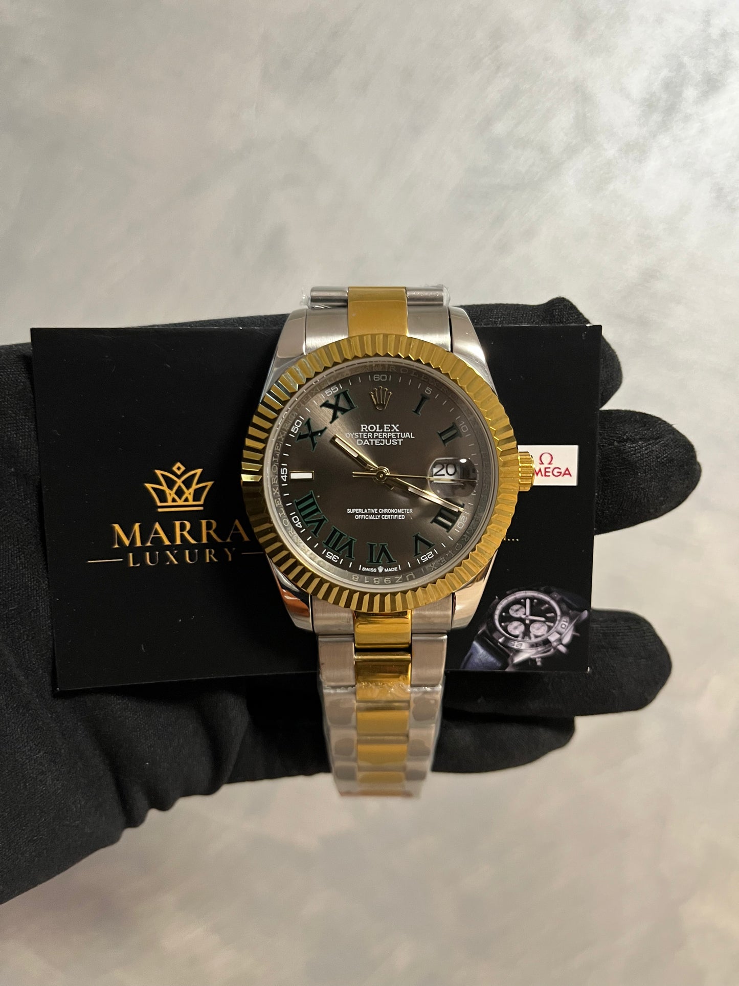 ROLEX DATEJUST  WIMBLEDON OYSTER  ORO E ACCIAIO