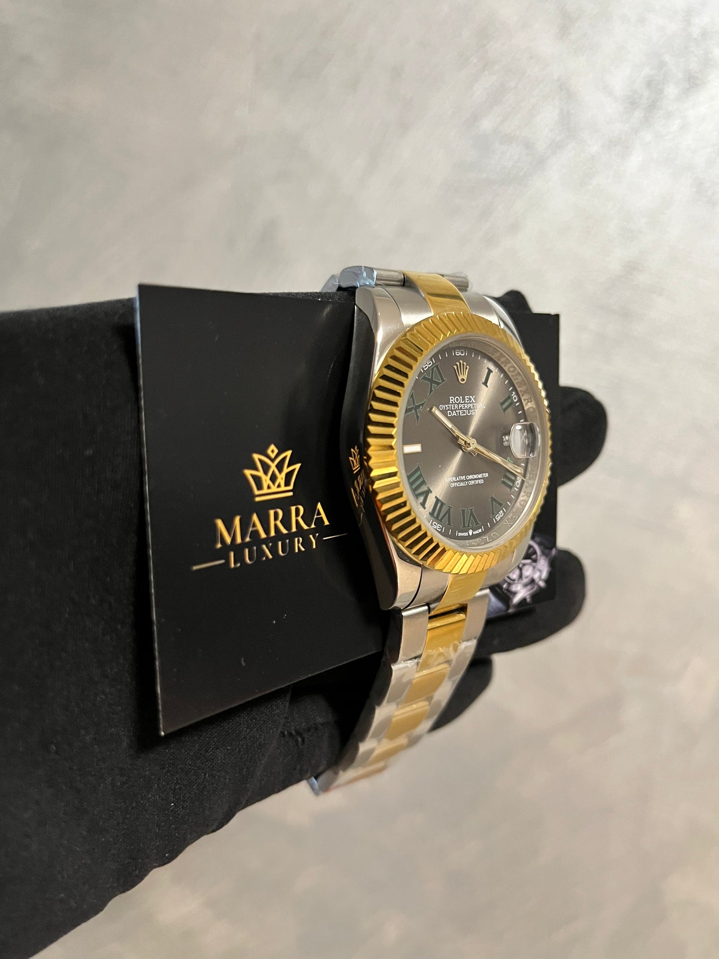 ROLEX DATEJUST  WIMBLEDON OYSTER  ORO E ACCIAIO