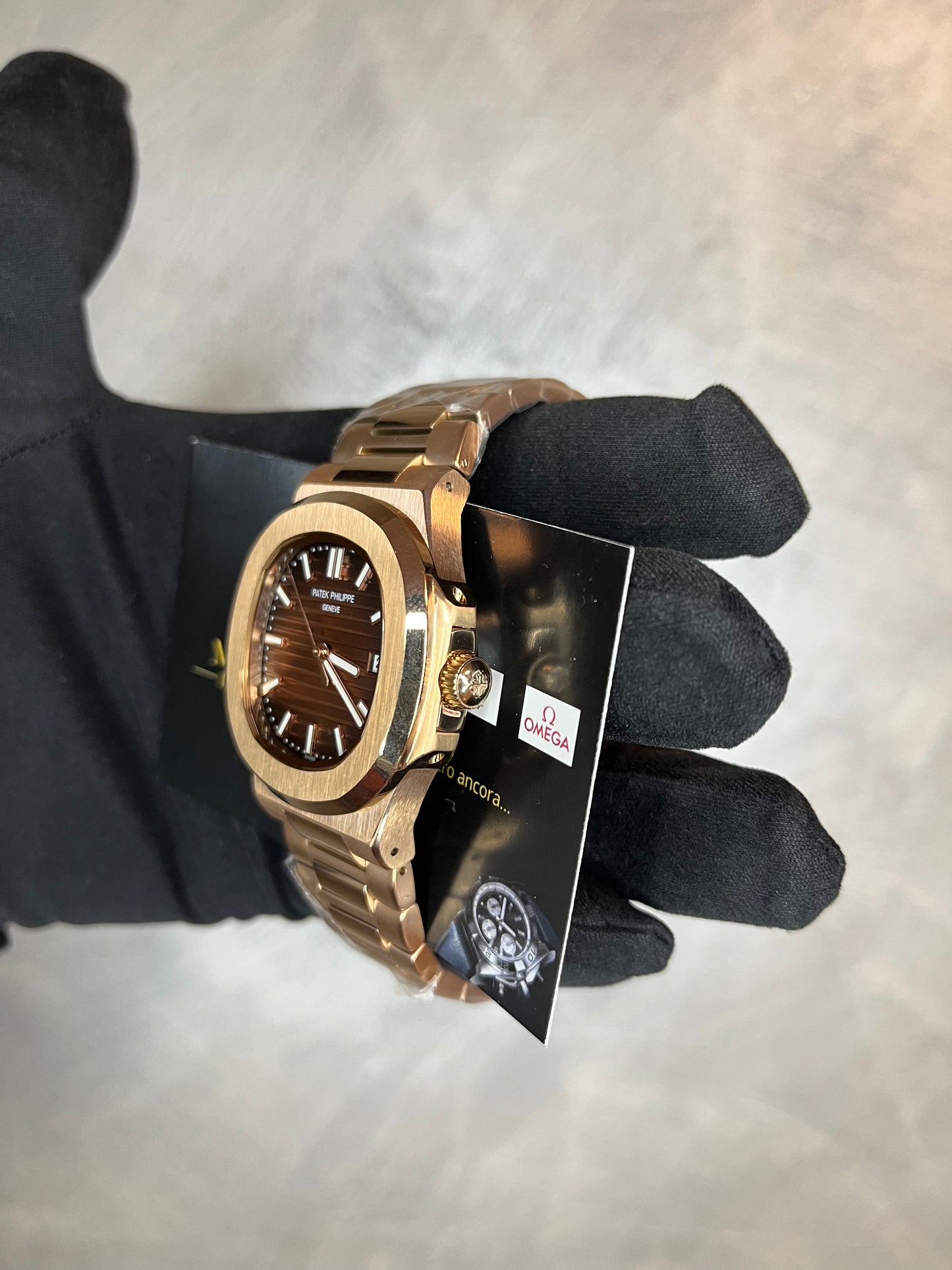 PATEK PHILIPPE NAUTILUS ORO ROSA QUADRANTE CHOCOLAT