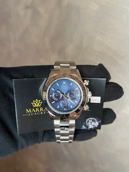 ROLEX DAYTONA ACCIAIO QUADRANTE BLU CON DETTAGLI ROSSI