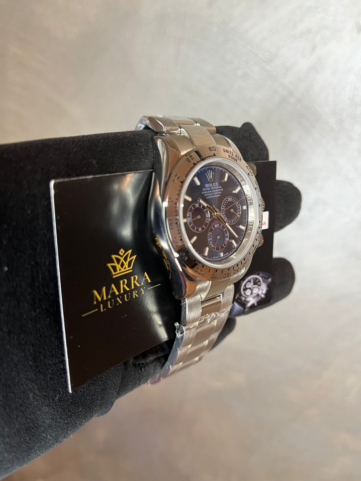 ROLEX DAYTONA ACCIAIO QUADRANTE BLU CON DETTAGLI ROSSI