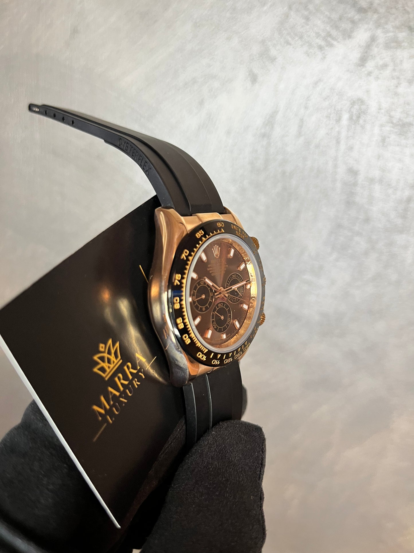 ROLEX DAYTONA OYSTERFLEX ORO ROSA QUADRANTE CHOCOLAT