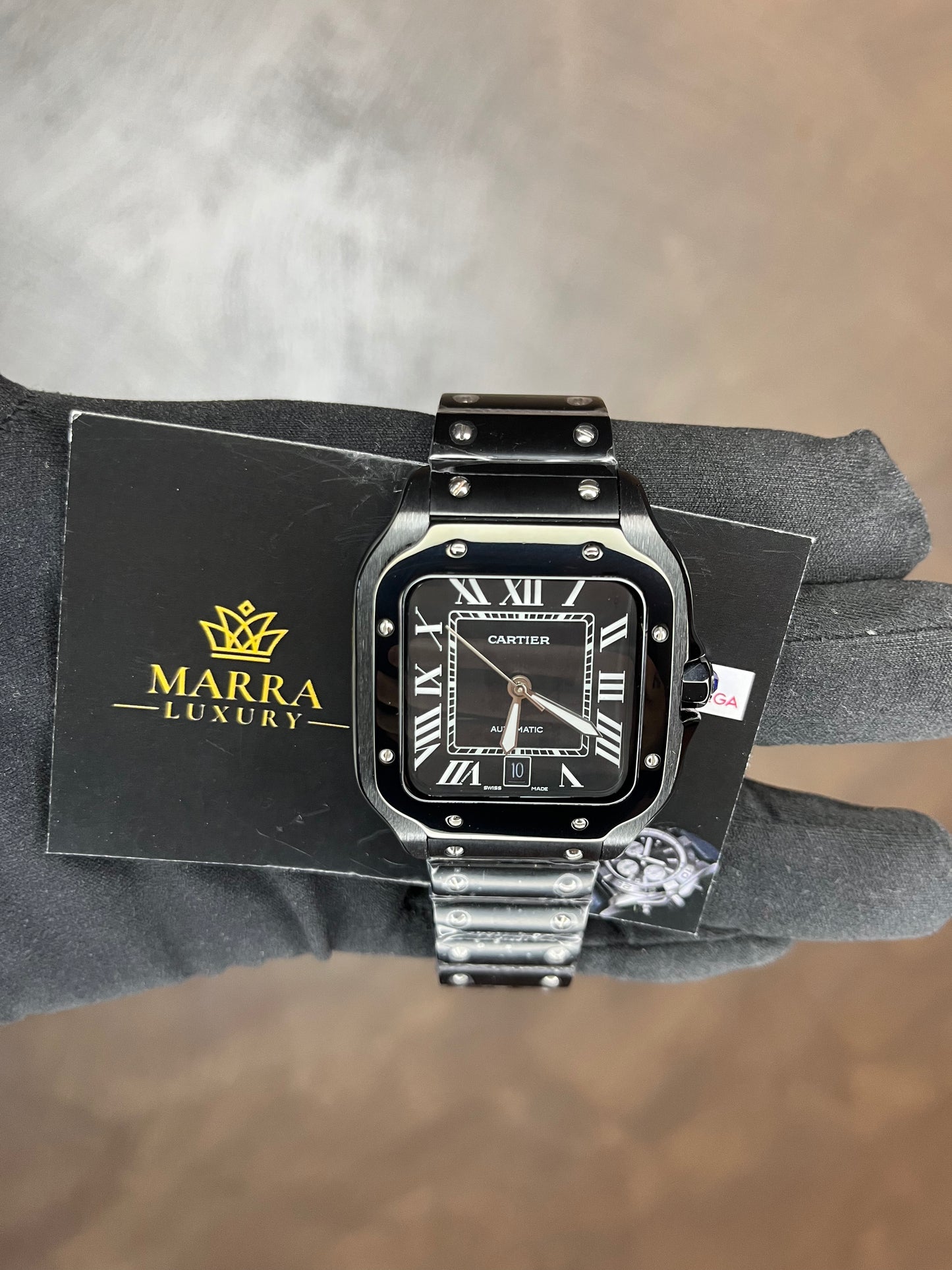 CARTIER SANTOS 40 MM DATA FULL BLACK