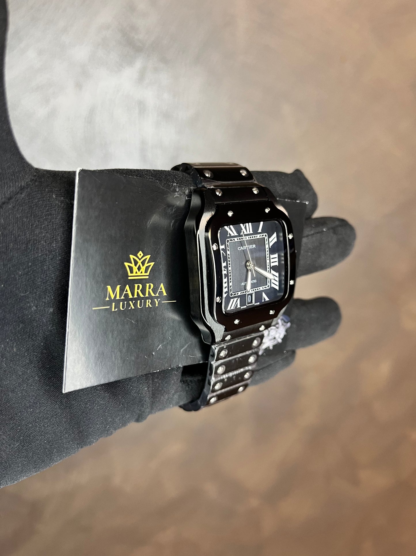 CARTIER SANTOS 40 MM DATA FULL BLACK