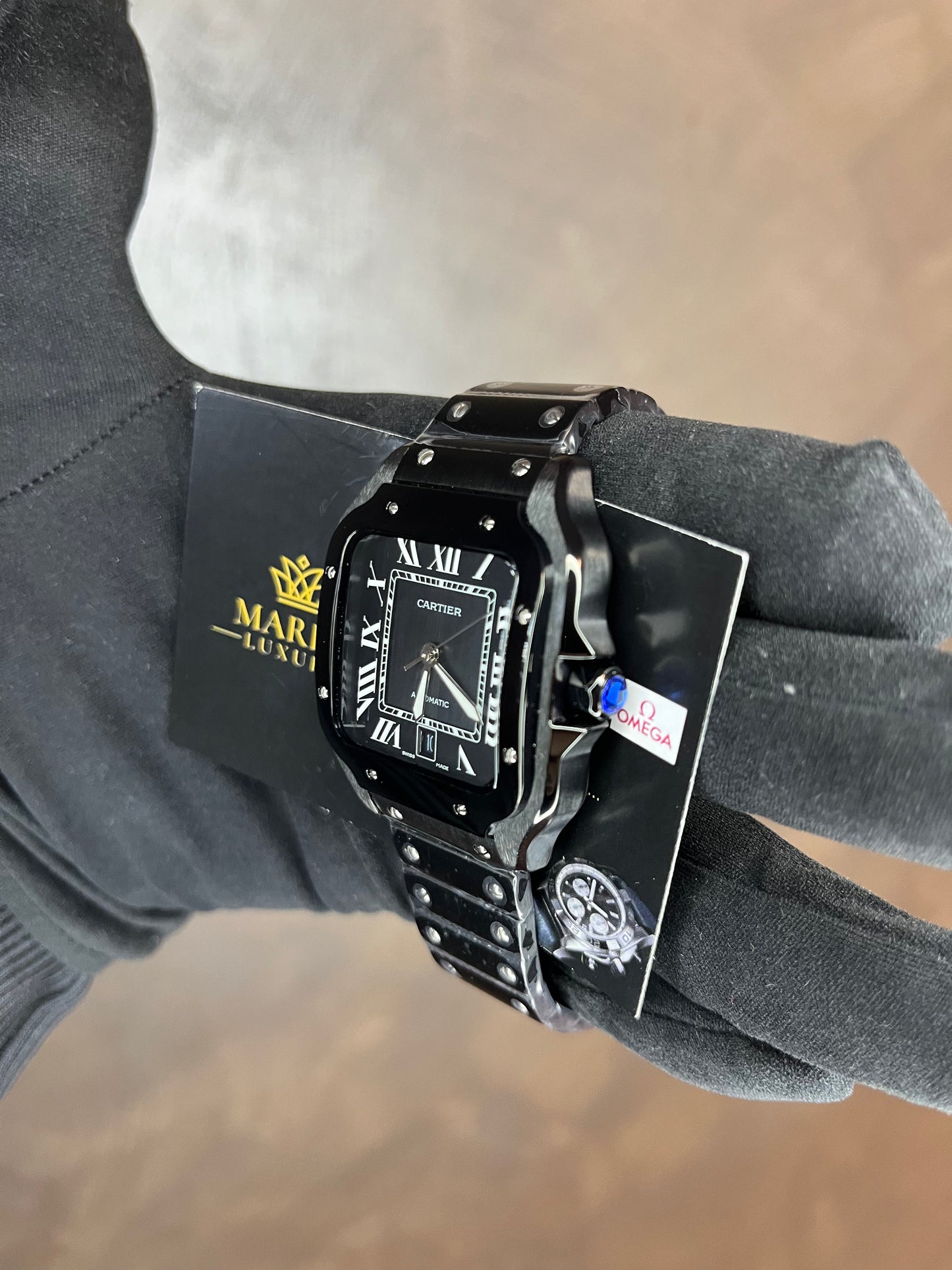 CARTIER SANTOS 40 MM DATA FULL BLACK