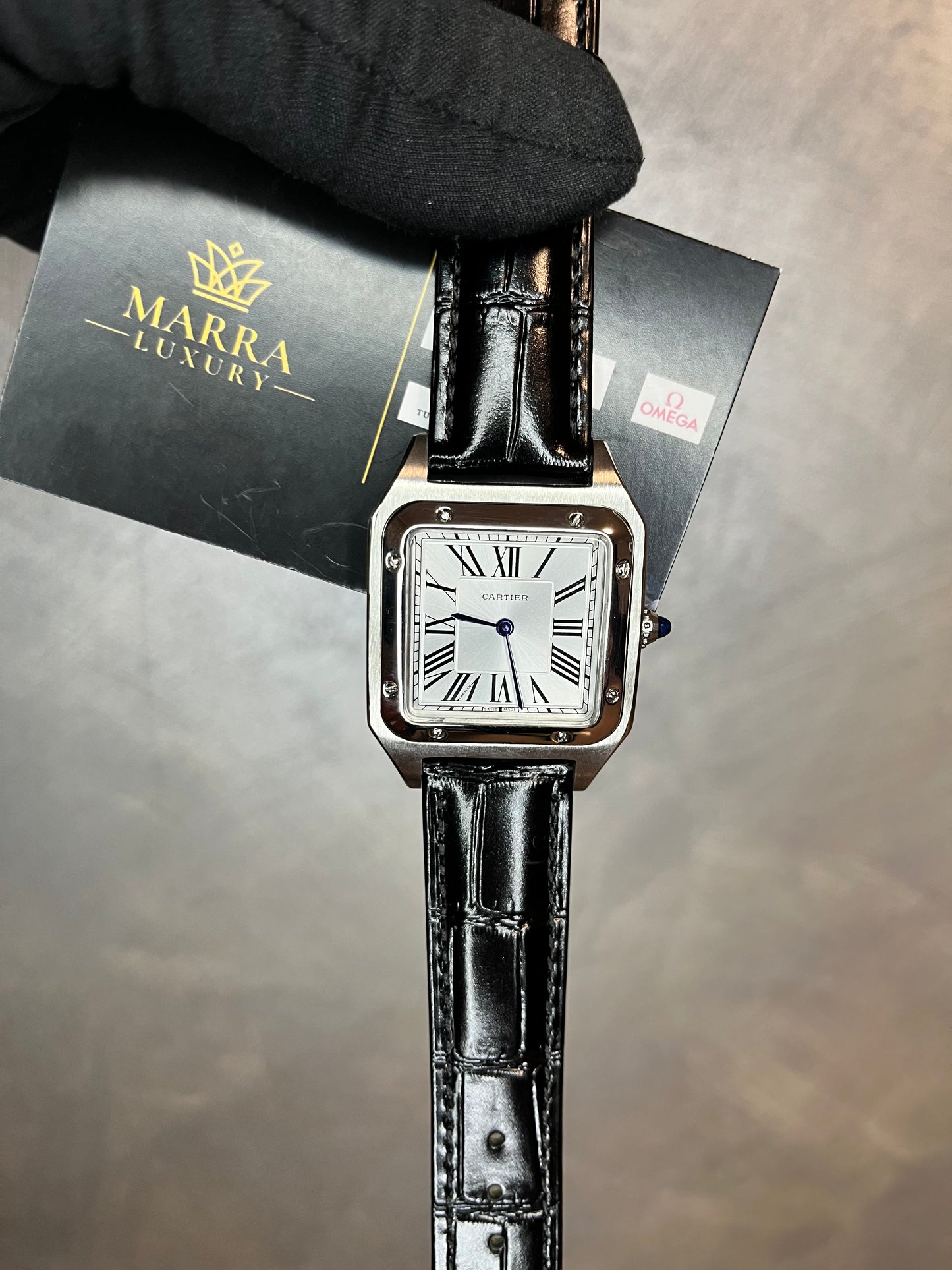 CARTIER SANTOS DUMONT QUADRANTE GRIGIO