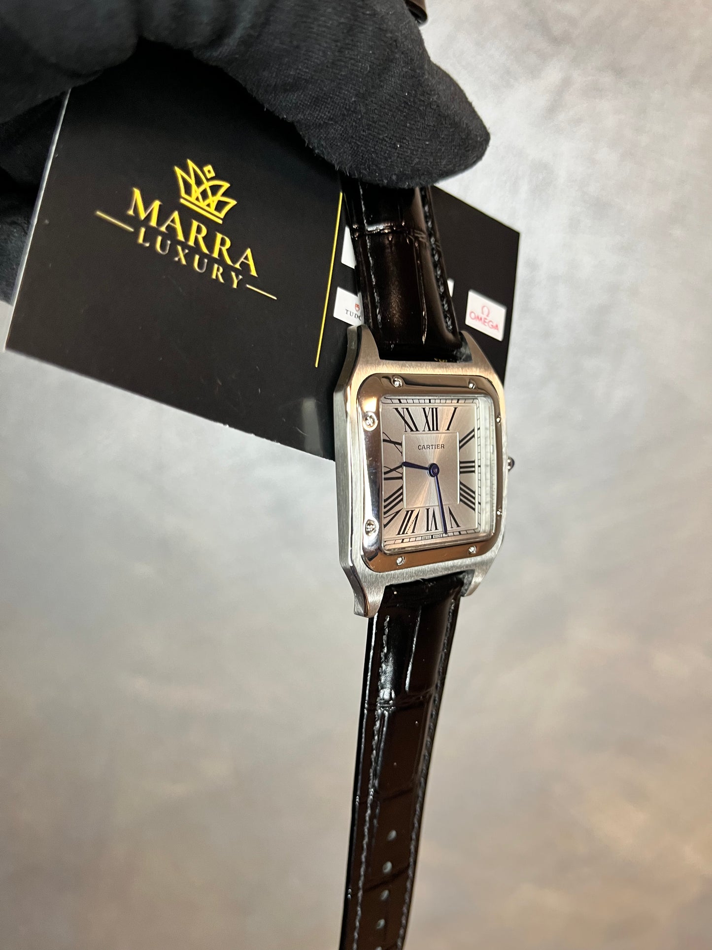 CARTIER SANTOS DUMONT QUADRANTE GRIGIO