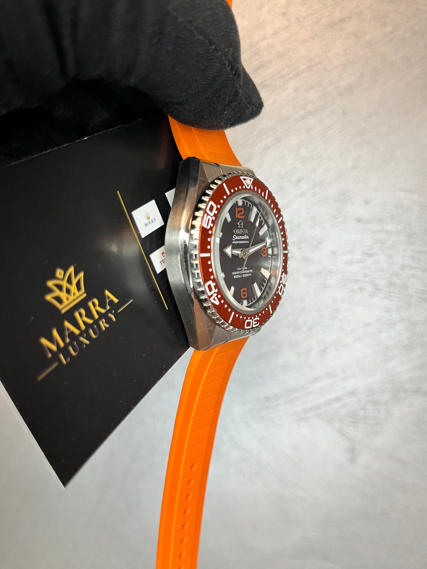 OMEGA SEAMASTER PROFESSIONAL ARANCIO QUADRANTE NERO