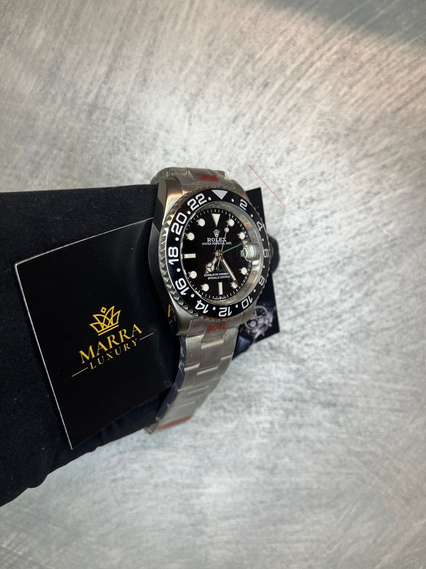 ROLEX GMT MASTER BLACK DYAL OYSTER