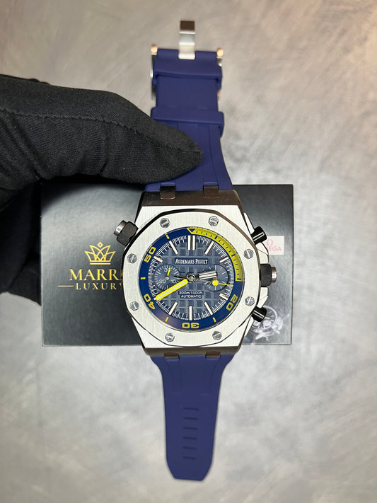AUDEMARS PIGUET ROYAL OAK OFFSHORE CINTURINO IN CAUCCIÙ BLU