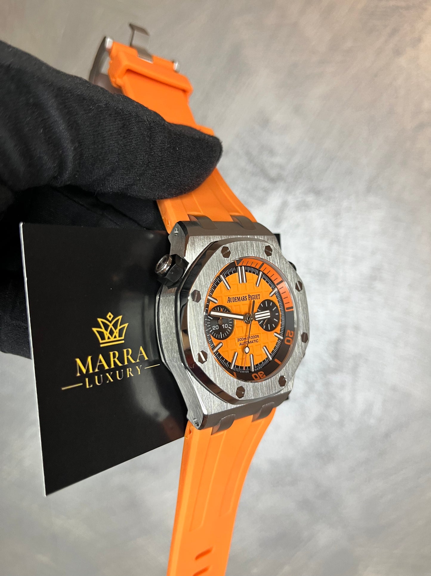 AUDEMARS PIGUET ROYAL OAK OFFSHORE CINTURINO IN CAUCCIÙ ARANCIONE