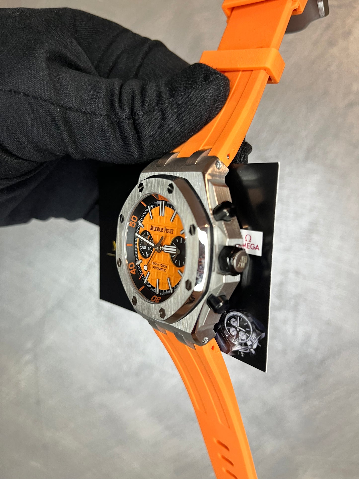 AUDEMARS PIGUET ROYAL OAK OFFSHORE CINTURINO IN CAUCCIÙ ARANCIONE