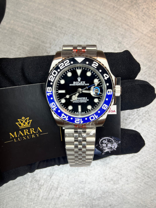 ROLEX GMT MASTER JUBILEE BATMAN BLU E NERO