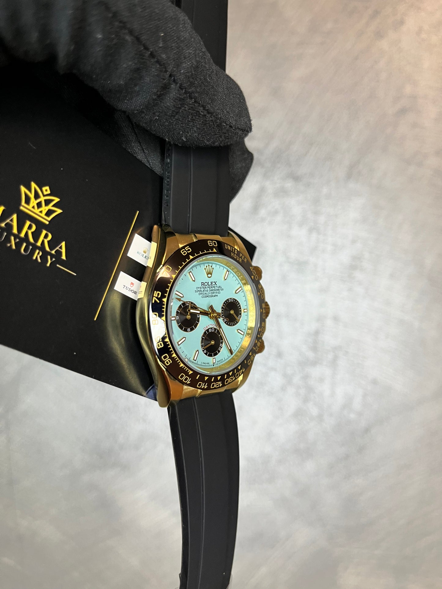 ROLEX DAYTONA OYSTERFLEX CASSA ORO GIALLO QUADRANTE TIFFANY