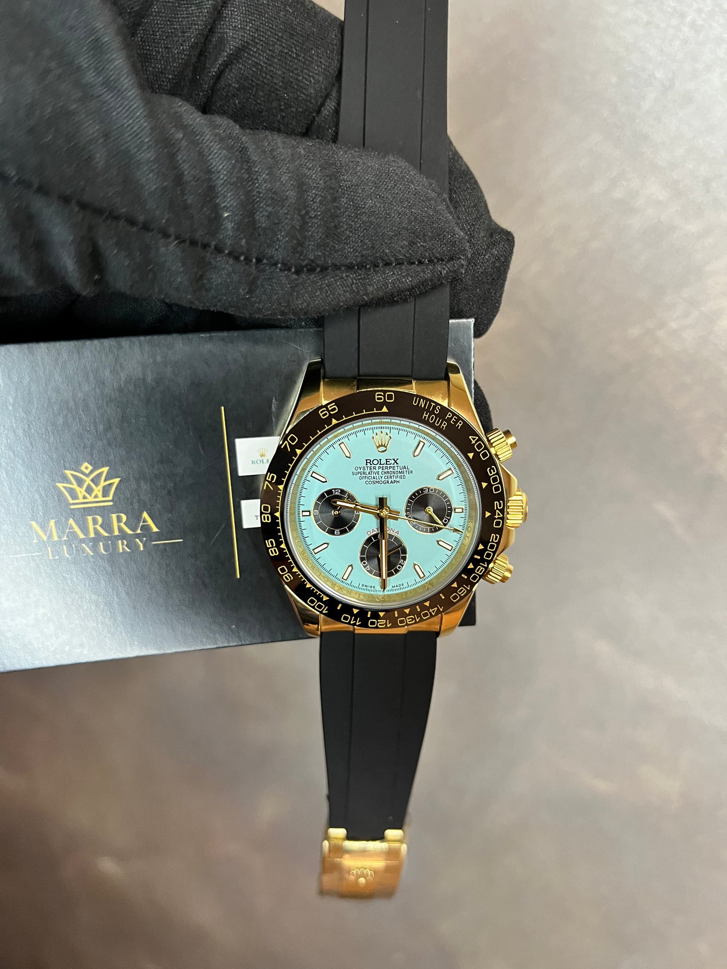 ROLEX DAYTONA OYSTERFLEX CASSA ORO GIALLO QUADRANTE TIFFANY