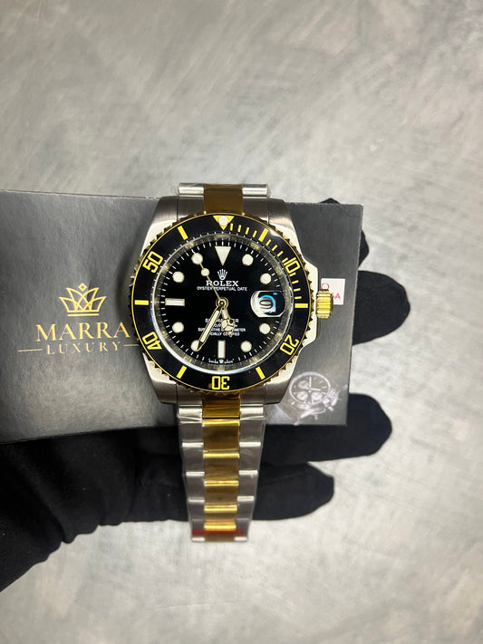 ROLEX SUBMARINER ORO E ACCIAIO QUADRANTE NERO