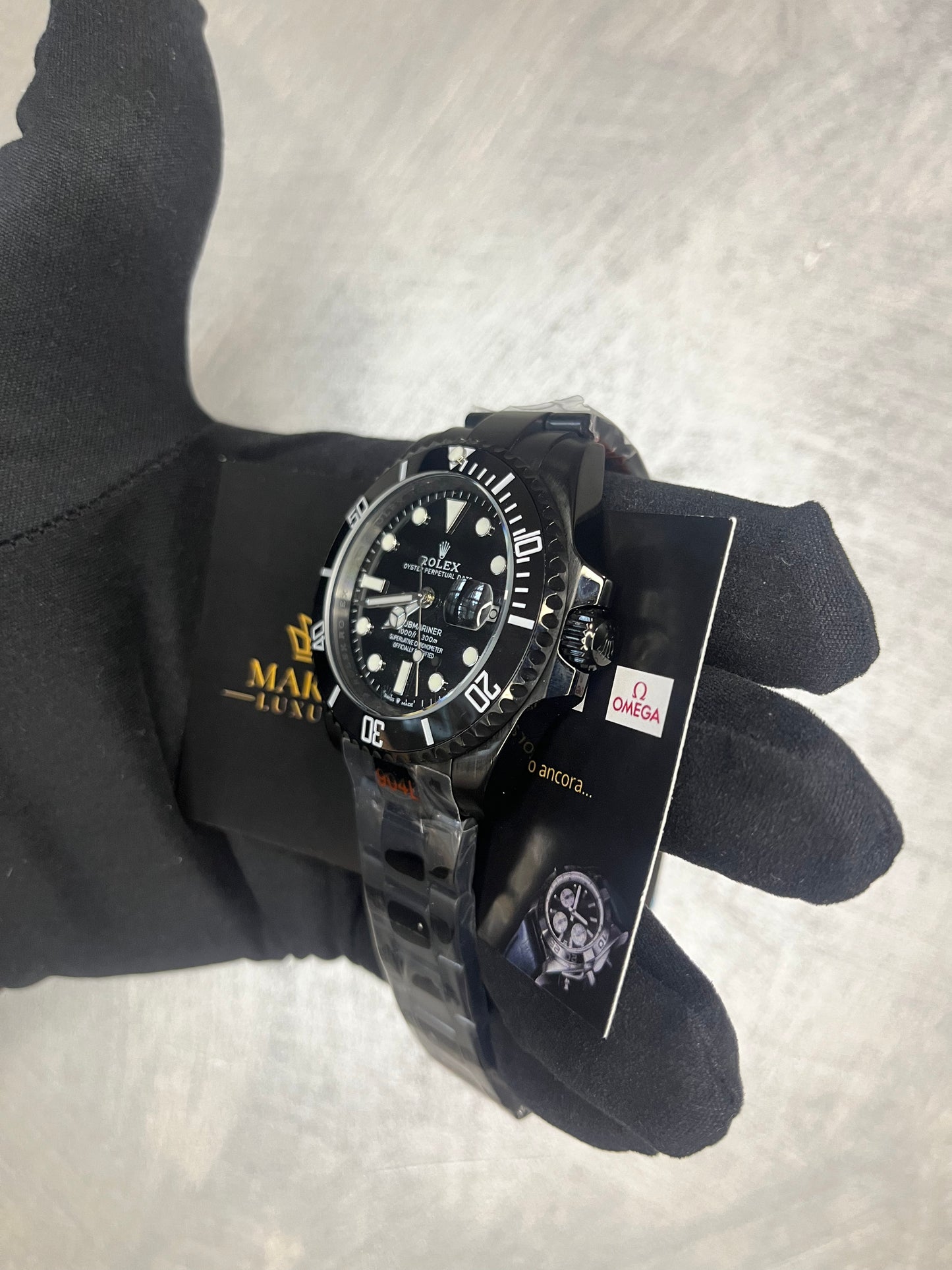 ROLEX SUBMARINER CASSA E BRACCIALE NERO