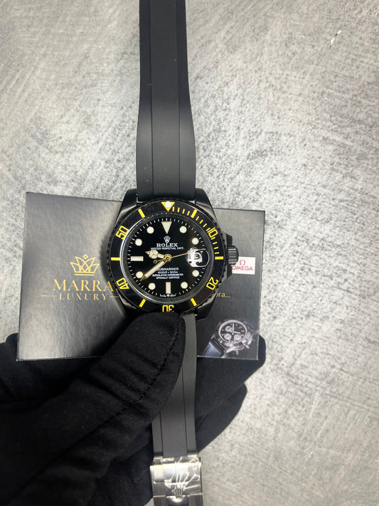 ROLEX SUBMARINER OYSTER FLEX GHIERA ORO E NERA