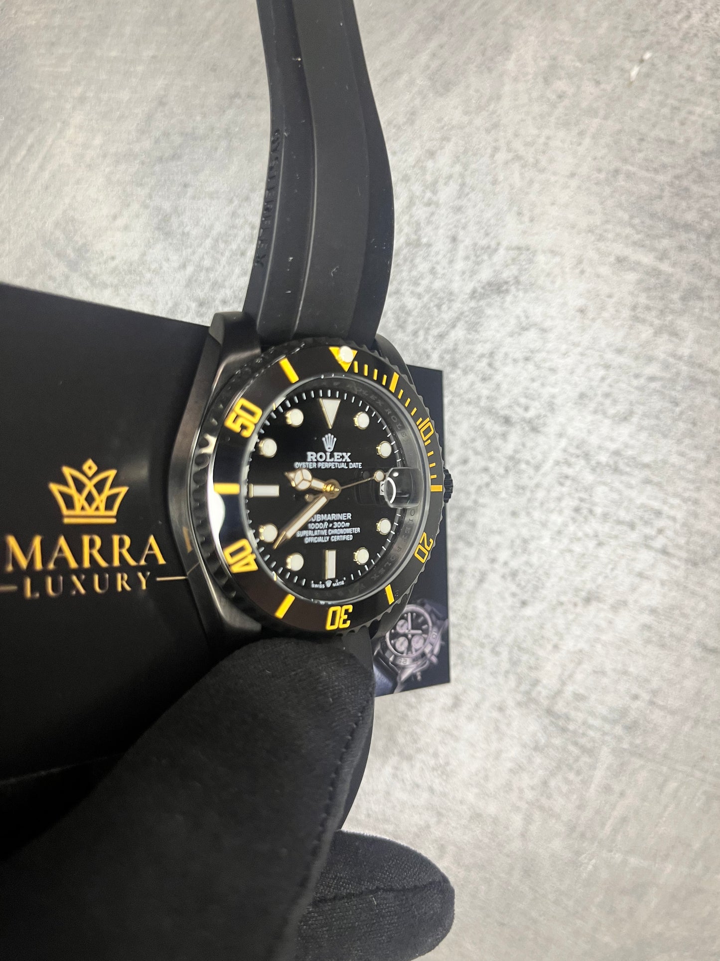 ROLEX SUBMARINER OYSTER FLEX GHIERA ORO E NERA