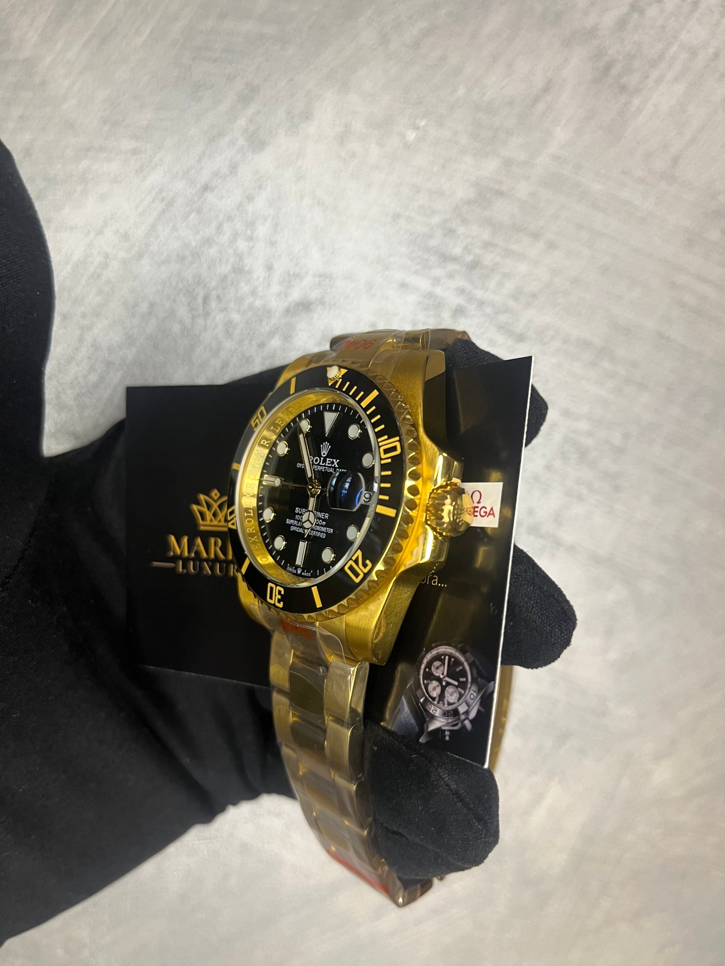 ROLEX SUBMARINER FULL ORO QUADRANTE NERO