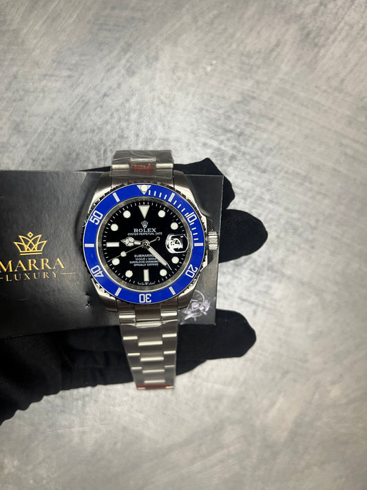 ROLEX SUBMARINER GHIERA BLU QUADRANTE NERO