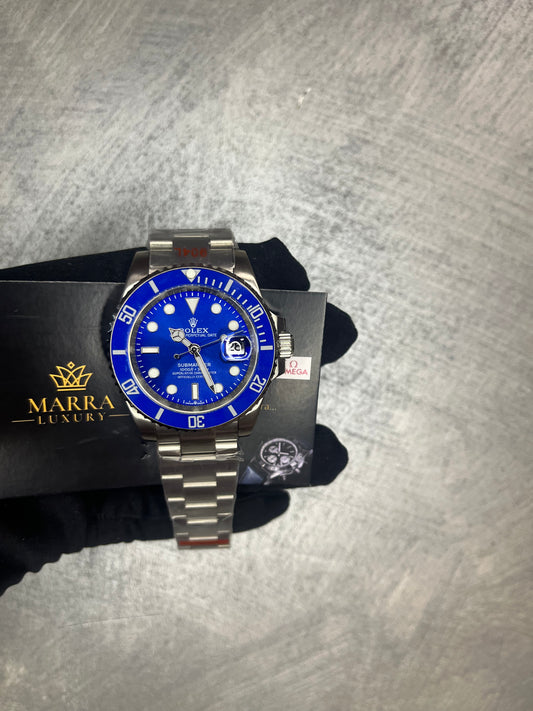 ROLEX SUBMARINER PUFFO GHIERA BLU QUADRANTE BLU