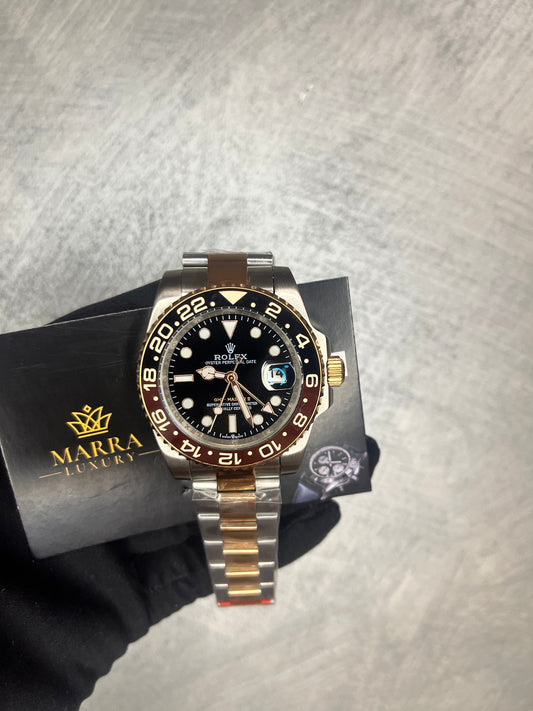 ROLEX GMT MASTER ROOT BEER ORO ROSA E ACCIAIO