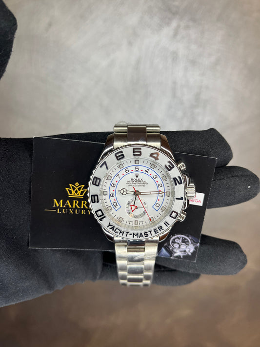 ROLEX YACHTMASTER ll QUADRANTE È GHIERA BIANCO