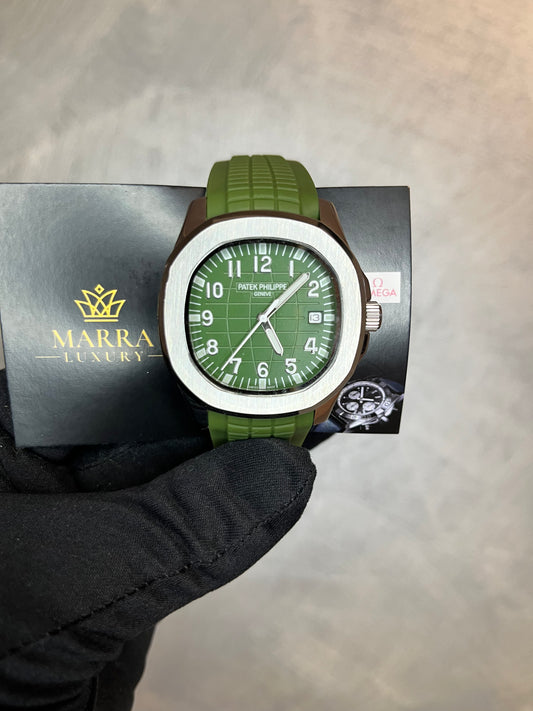 PATEK PHILIPPE AQUANAT QUADRANTE E CINTURINO VERDE