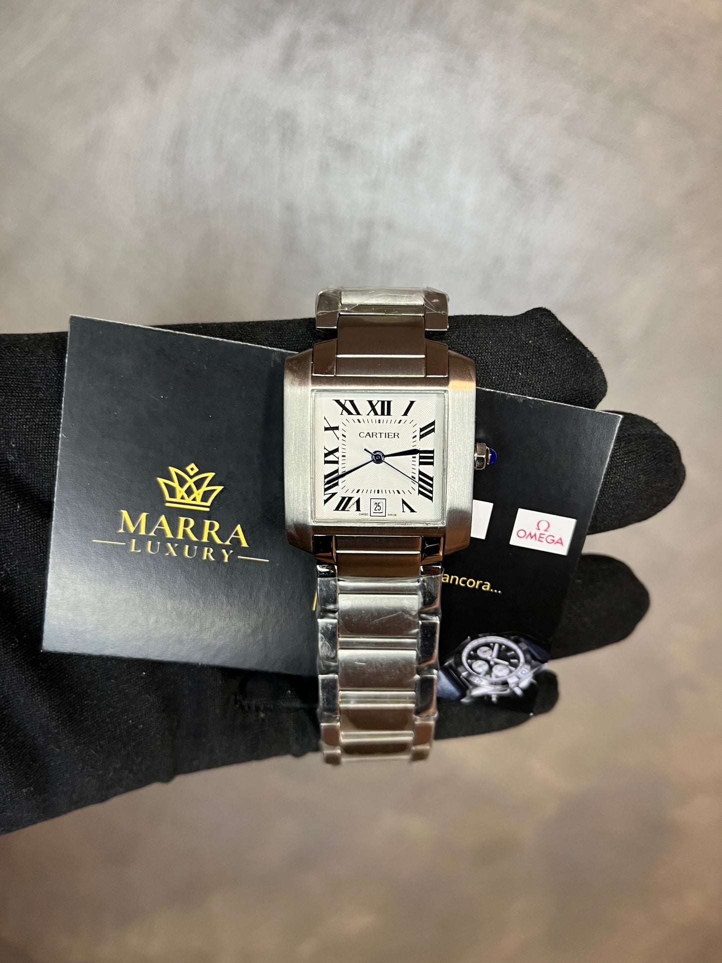 CARTIER TANK FRANCAISE  TUTTO IN ACCIAIO