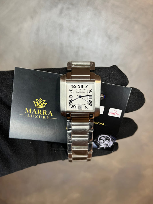 CARTIER TANK FRANCAISE  TUTTO IN ACCIAIO