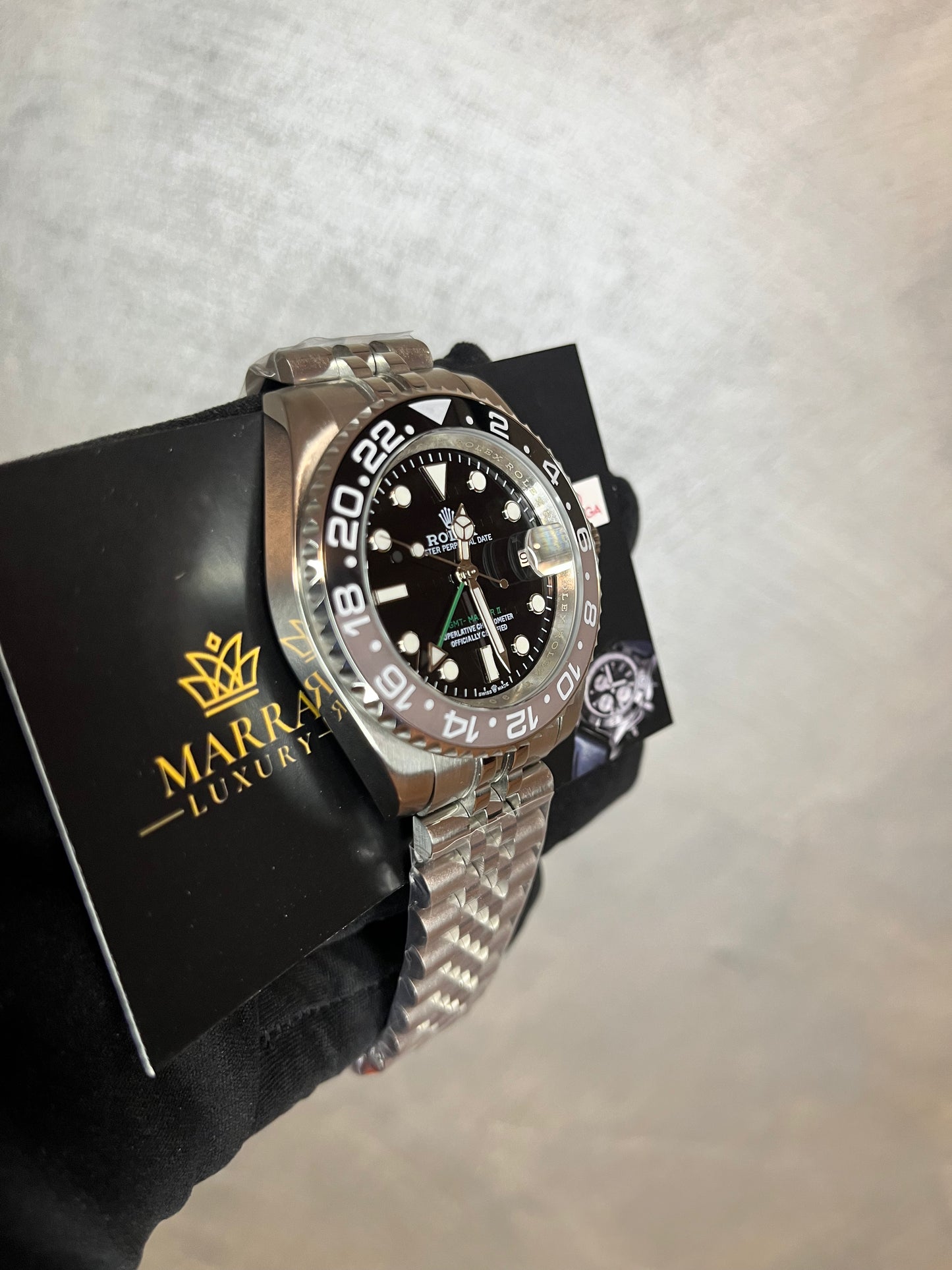 ROLEX GMT MASTER BRUCE WAYNE JUBILEE