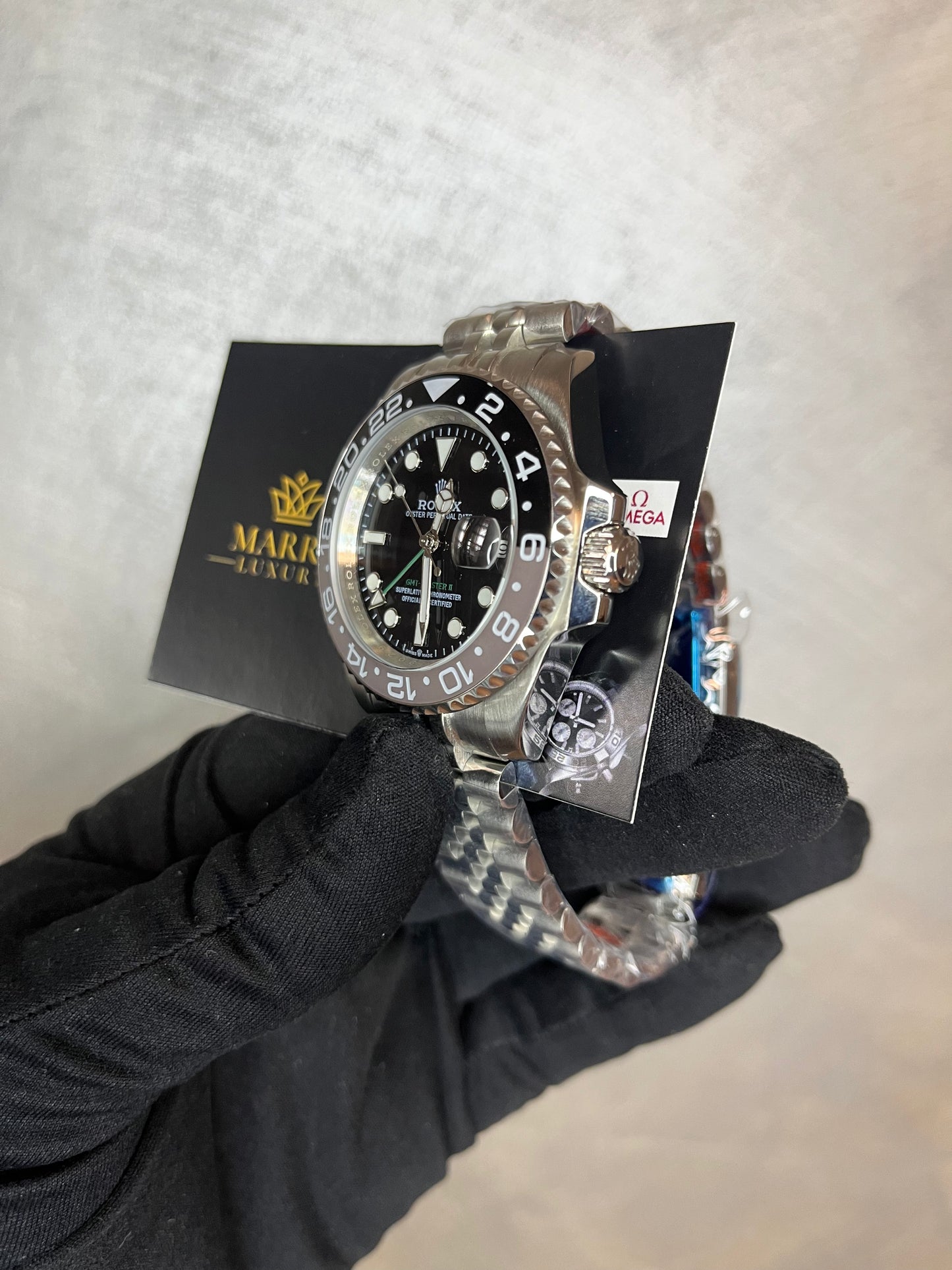 ROLEX GMT MASTER BRUCE WAYNE JUBILEE