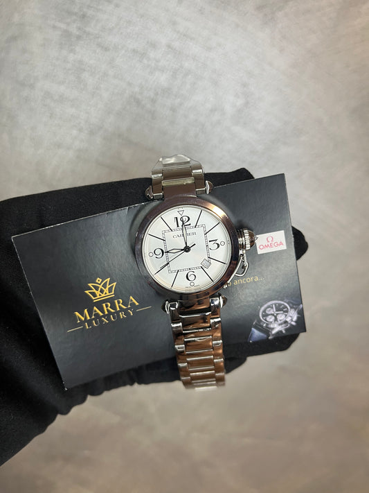 CARTIER PASHA QUADRANTE BIANCO 32 MM