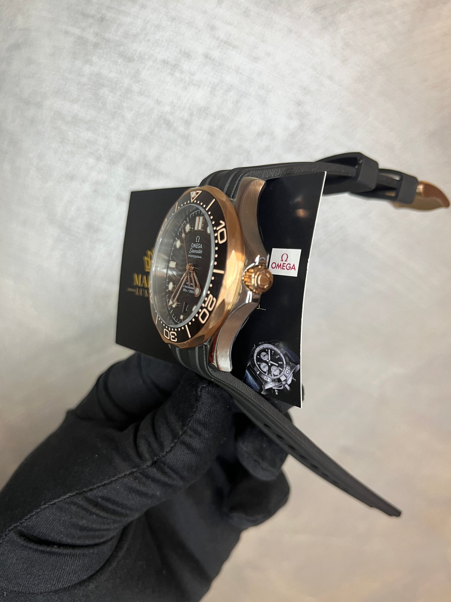 OMEGA SEAMASTER DIVER NERO ACCIAIO E ORO