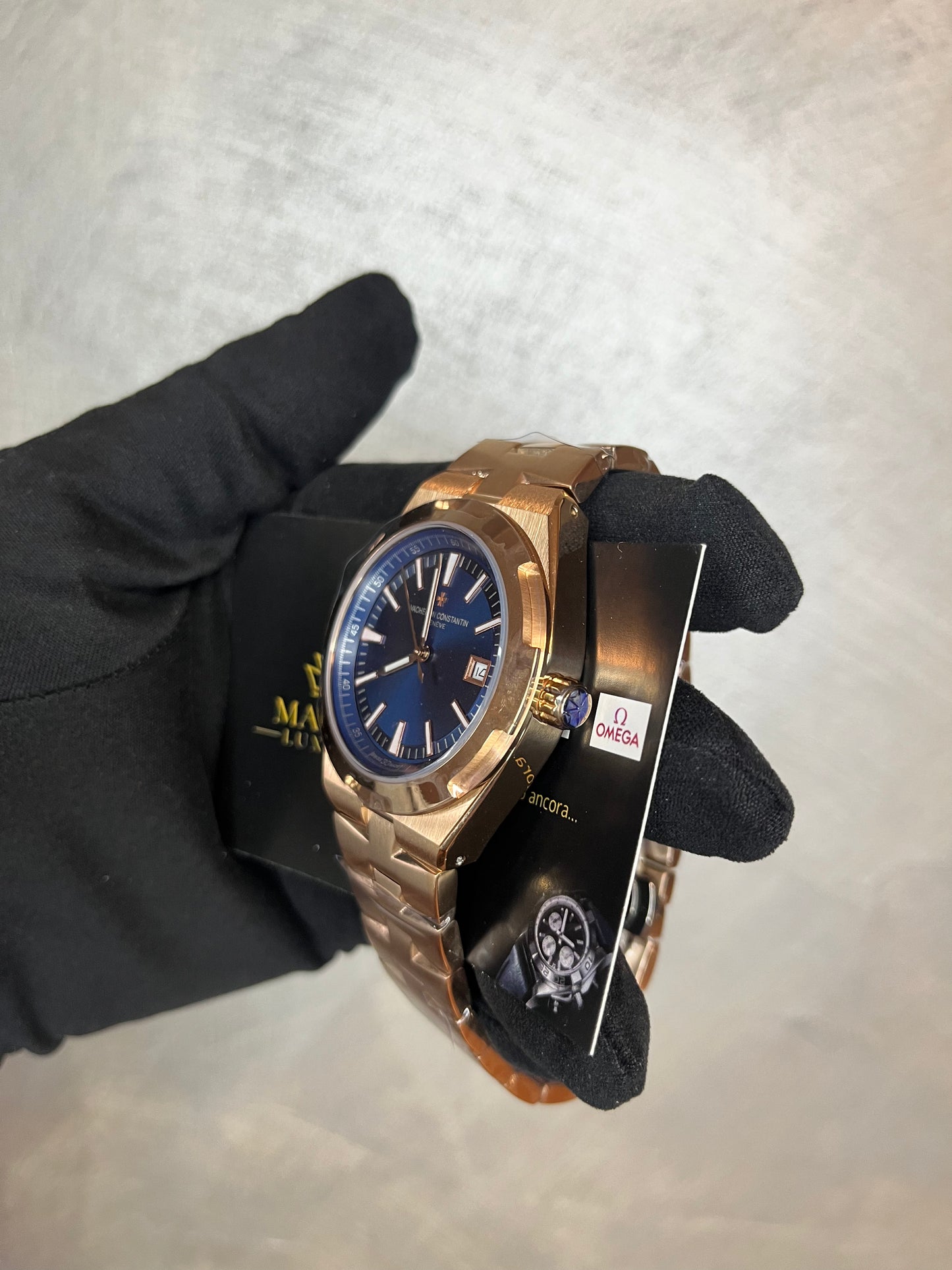 VACHERON CONSTANTIN OVERSEAS ORO ROSA QUADRANTE BLU