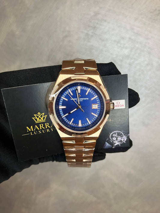 VACHERON CONSTANTIN OVERSEAS ORO ROSA QUADRANTE BLU