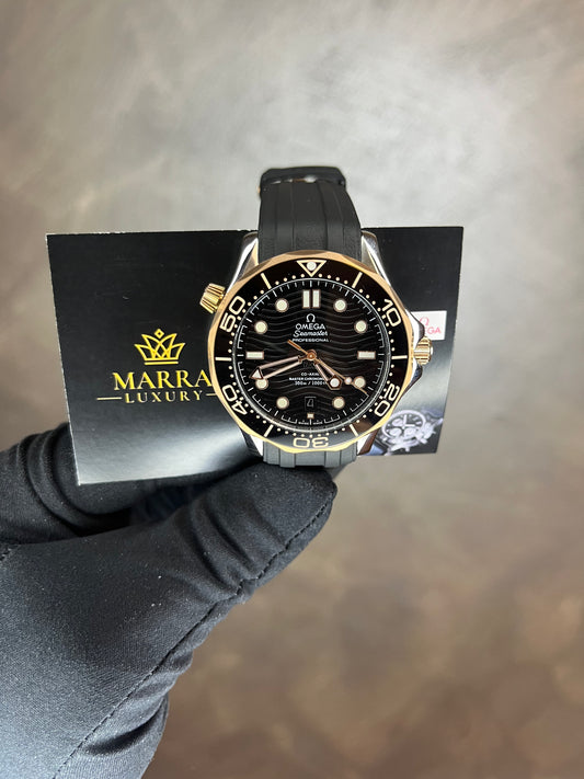 OMEGA SEAMASTER DIVER NERO ACCIAIO E ORO