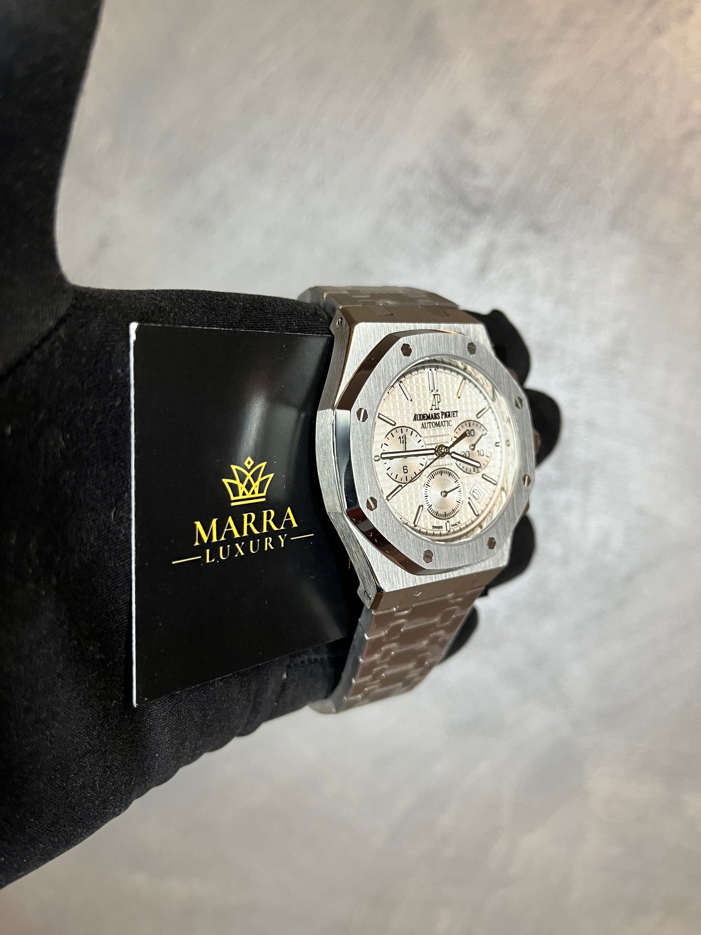 AUDEMARS PIGUET ROYAL OAK CHRONO ACCIAIO QUADRANTE BIANCO