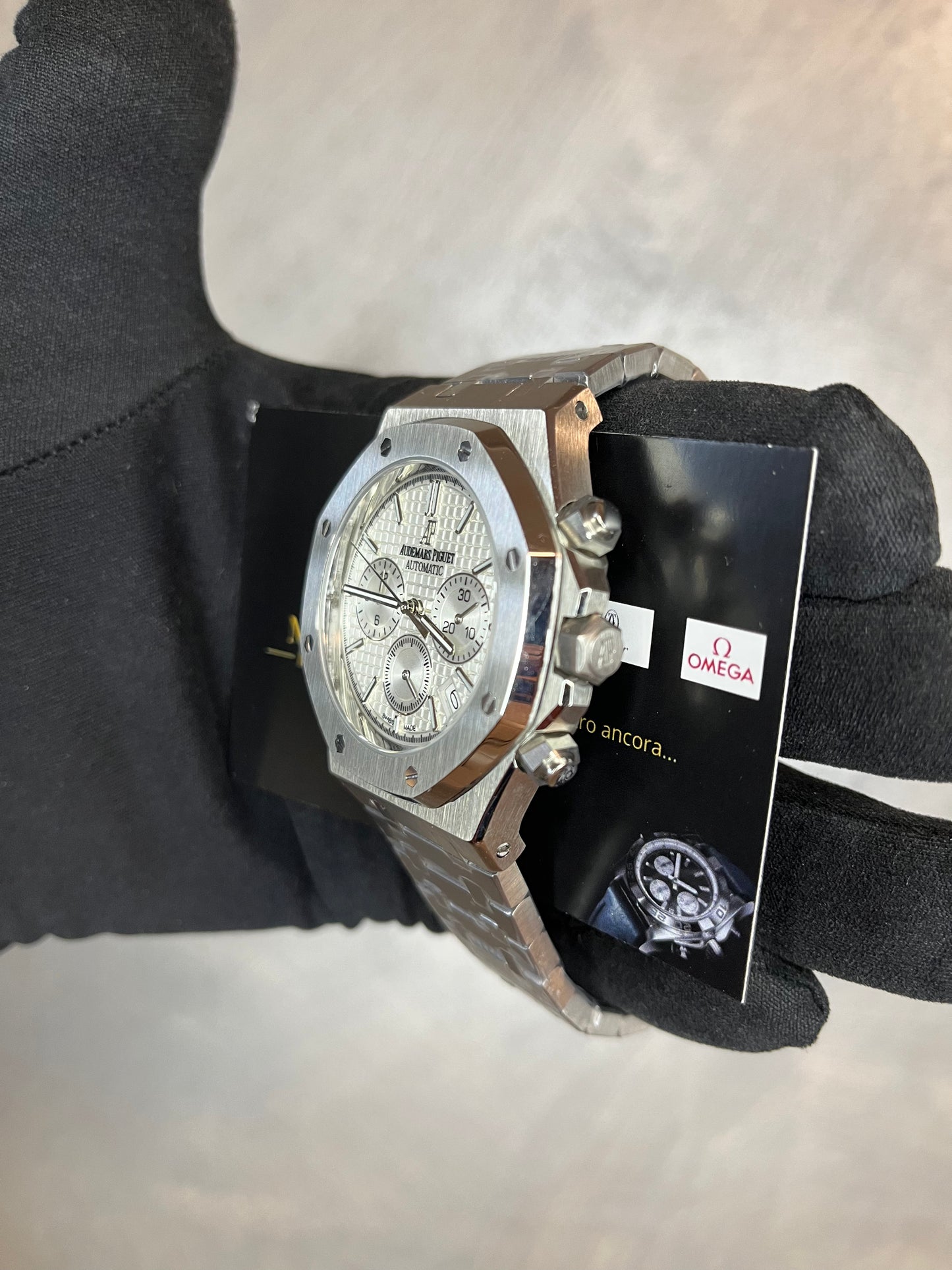 AUDEMARS PIGUET ROYAL OAK CHRONO ACCIAIO QUADRANTE BIANCO