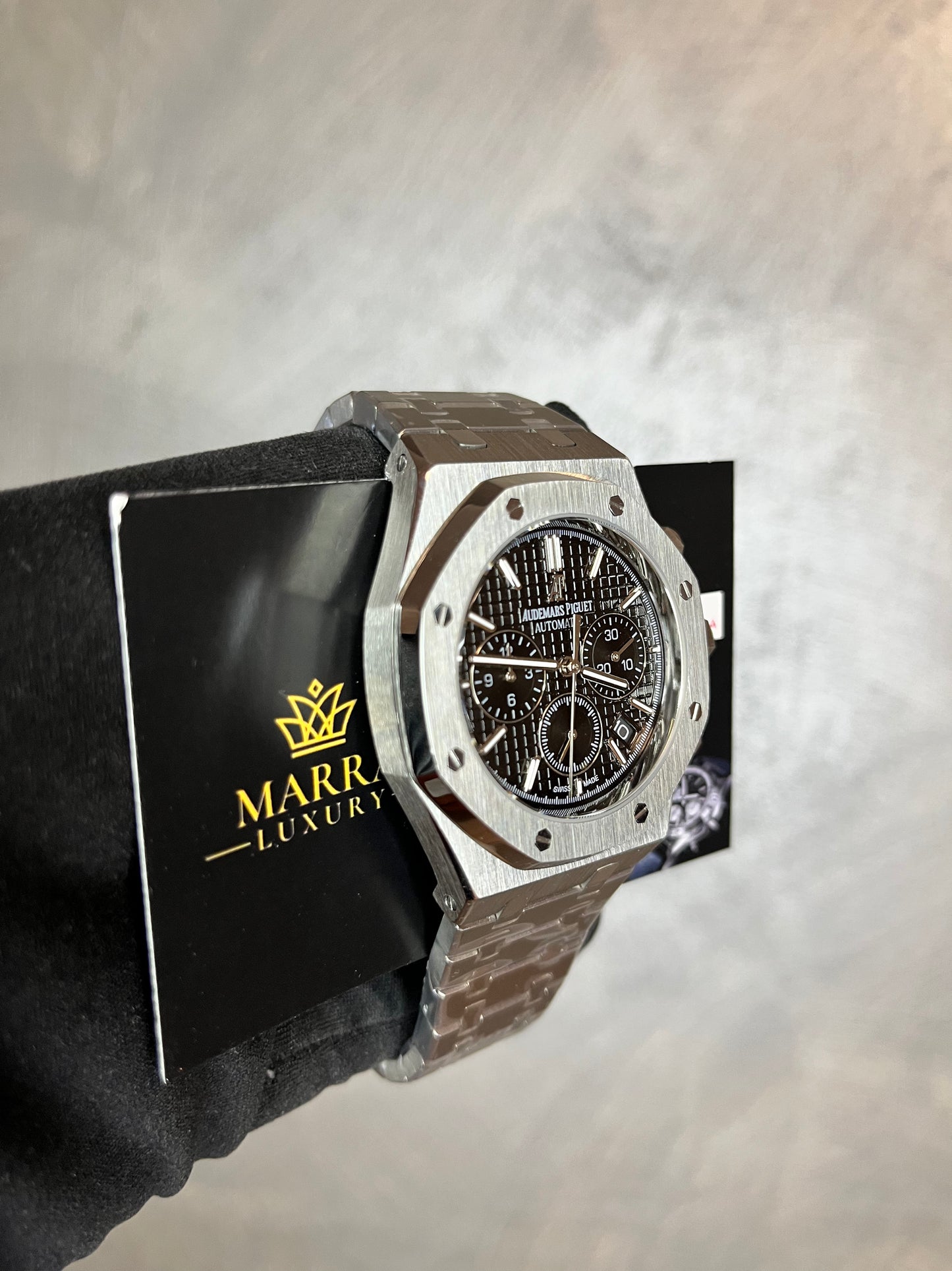 AUDEMARS PIGUET ROYAL OAK CHRONO ACCIAIO QUADRANTE NERO