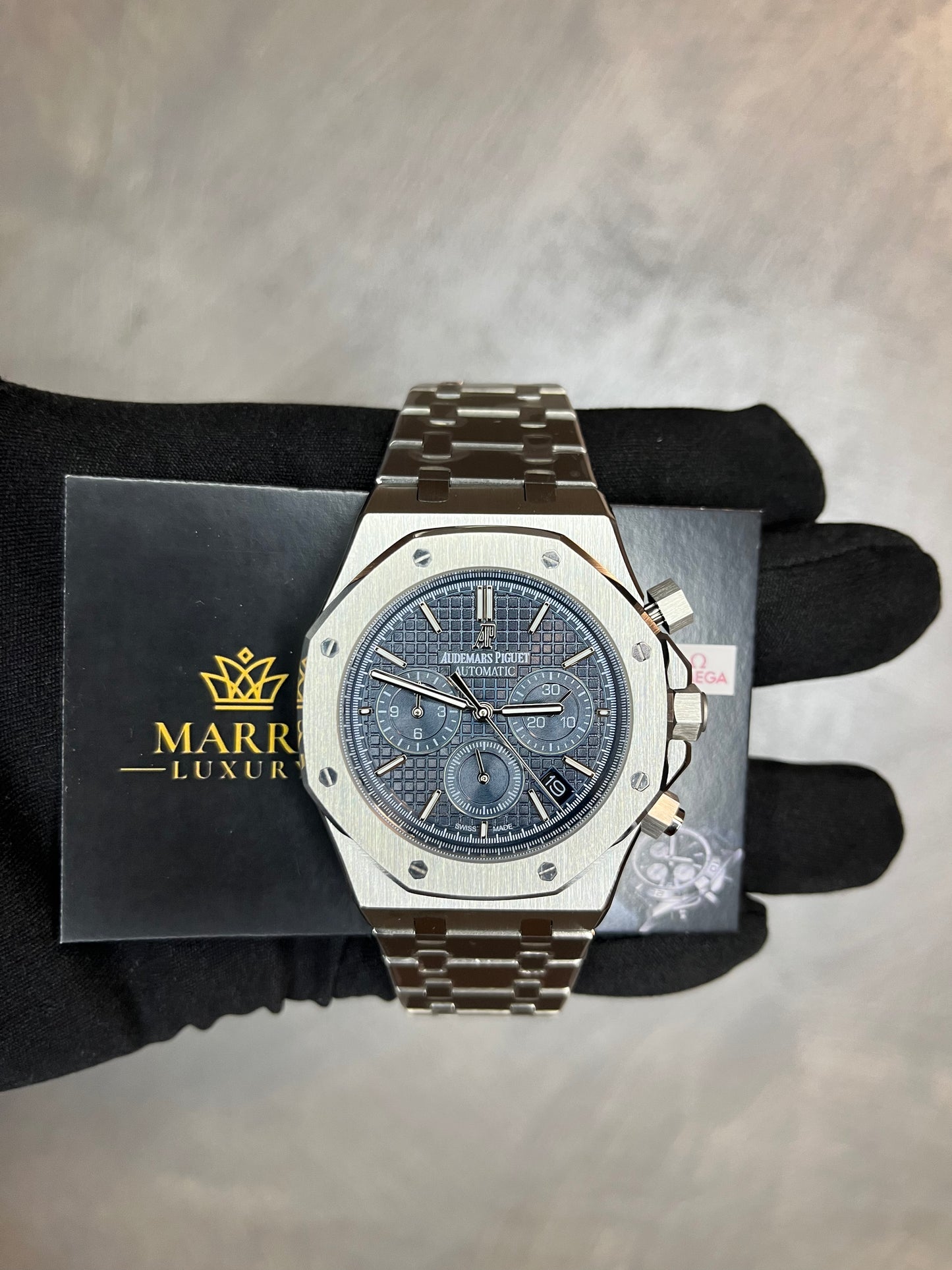 AUDEMARS PIGUET ROYAL OAK CHRONO ACCIAIO QUADRANTE BLU