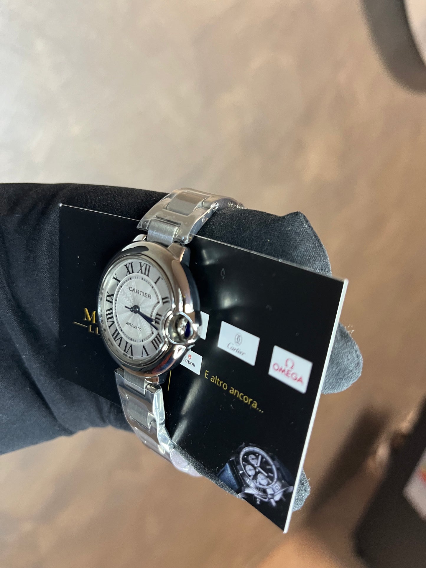 CARTIER BALLON BLEU 33 QUADRANTE GRIGIO
