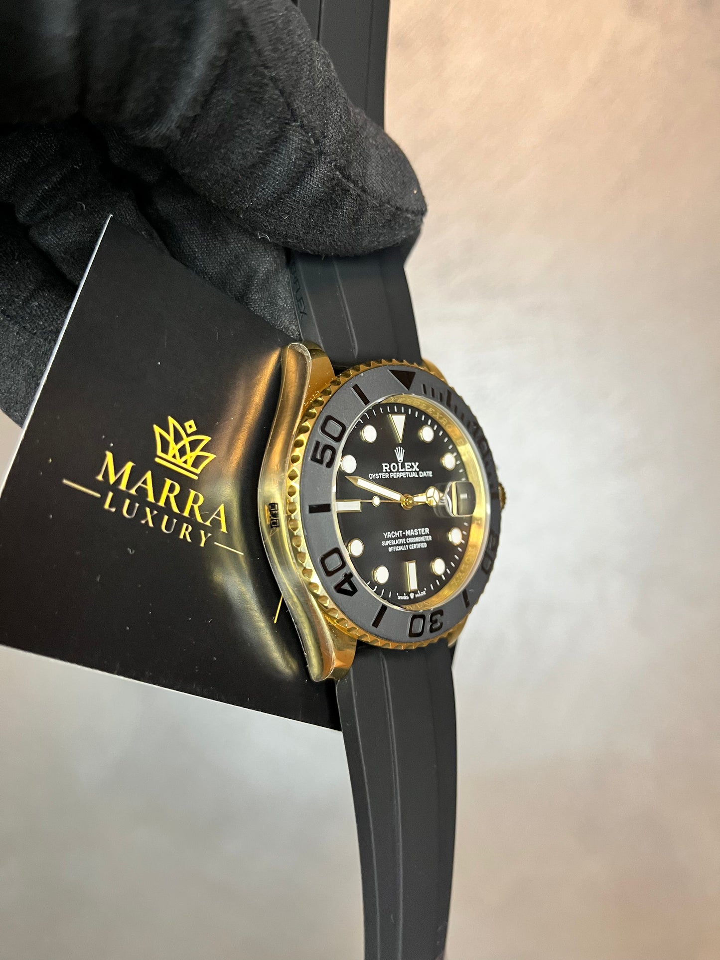 ROLEX YACHTMASTER OYSTERFLEX ORO GIALLO
