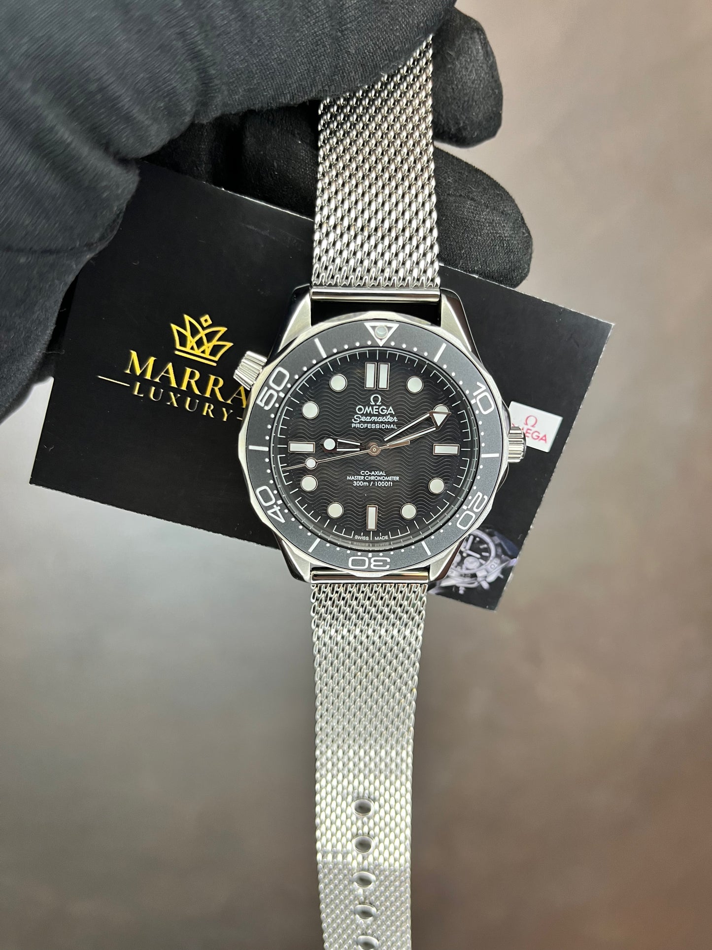 OMEGA SEAMASTER QUADRANTE NERO MAGLIA MILANO