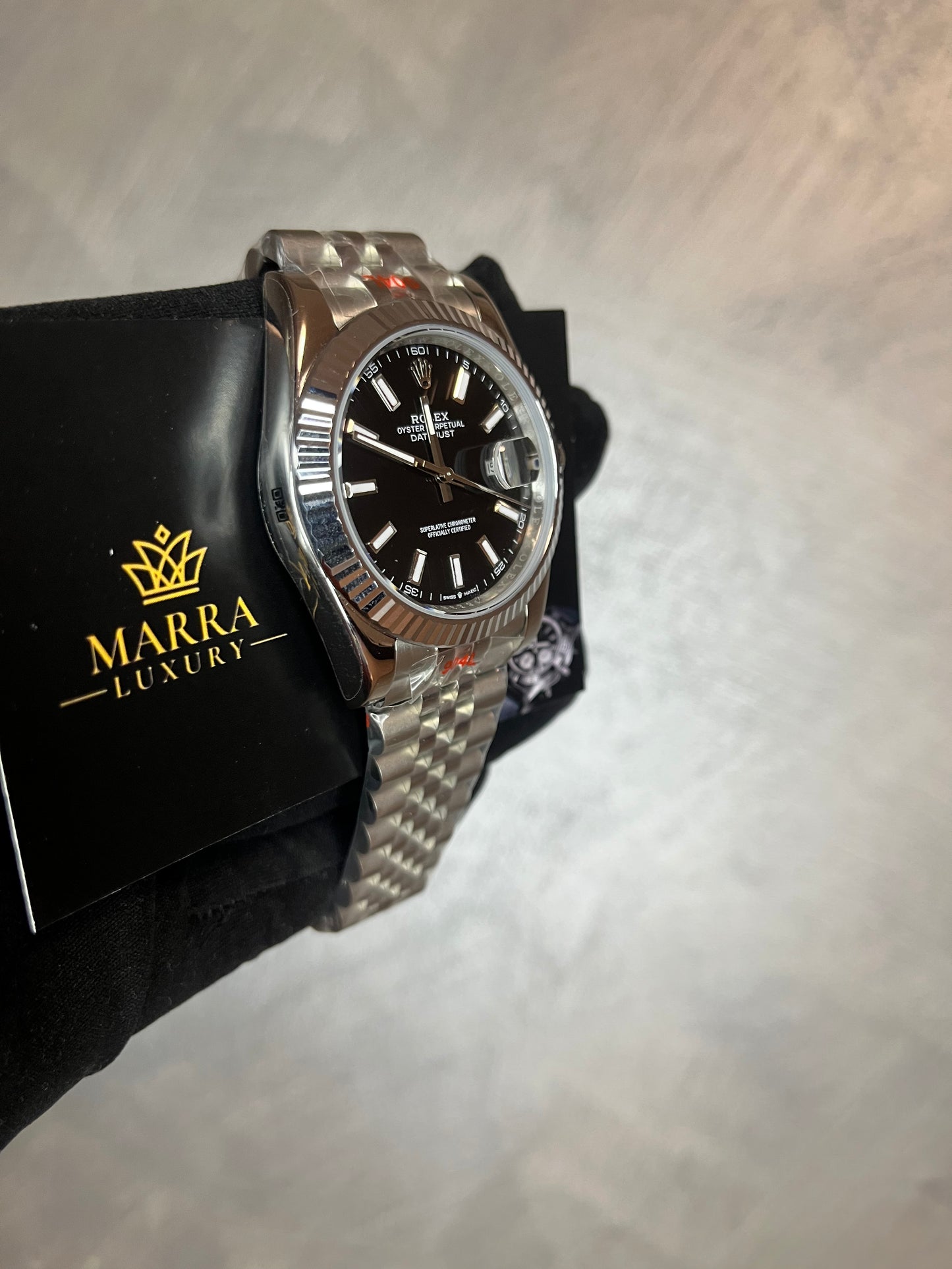 ROLEX DATE JUST JUBILEE QUADRANTE NERO