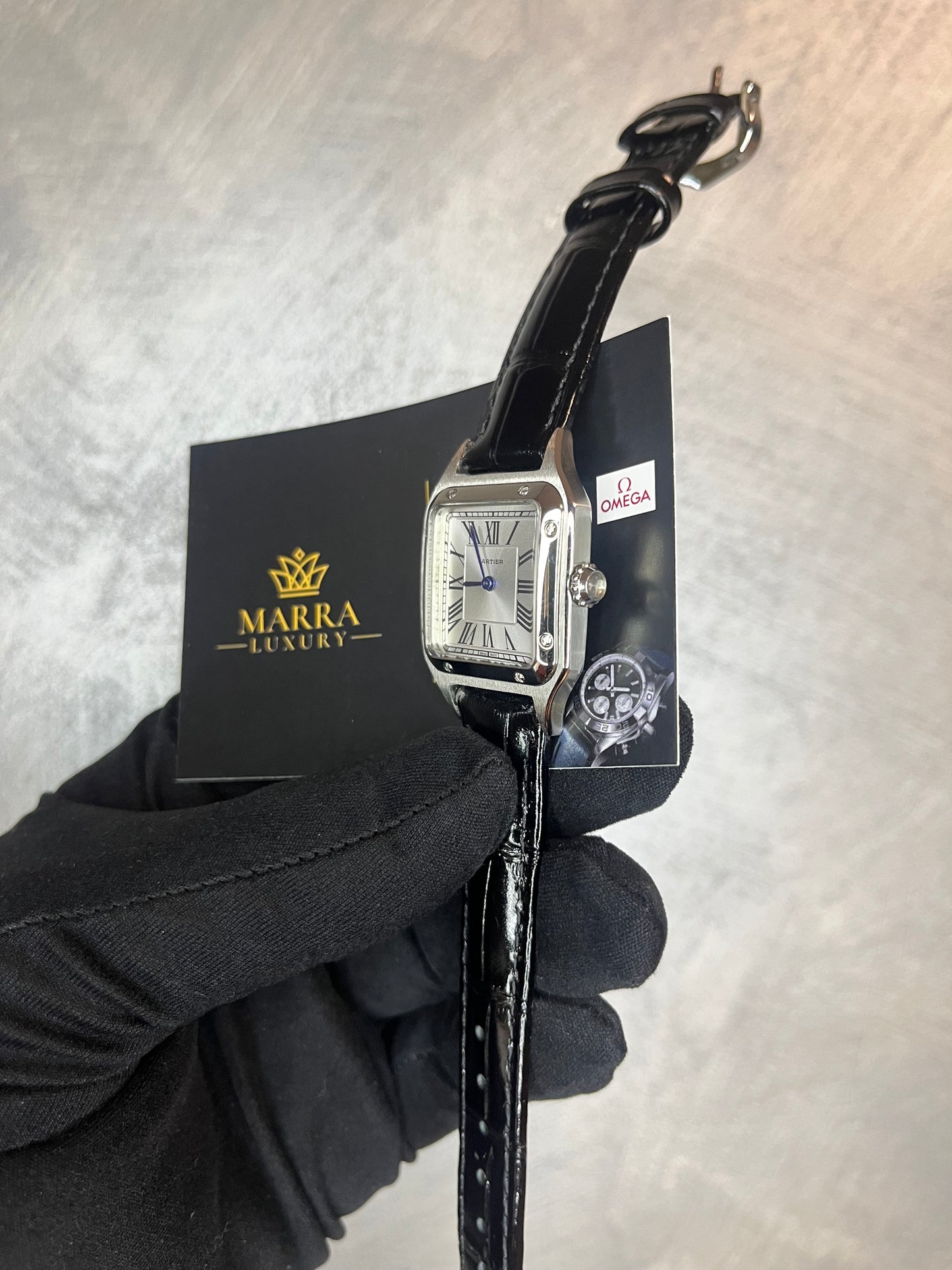 CARTIER SANTOS DUMONT QUADRANTE GRIGIO