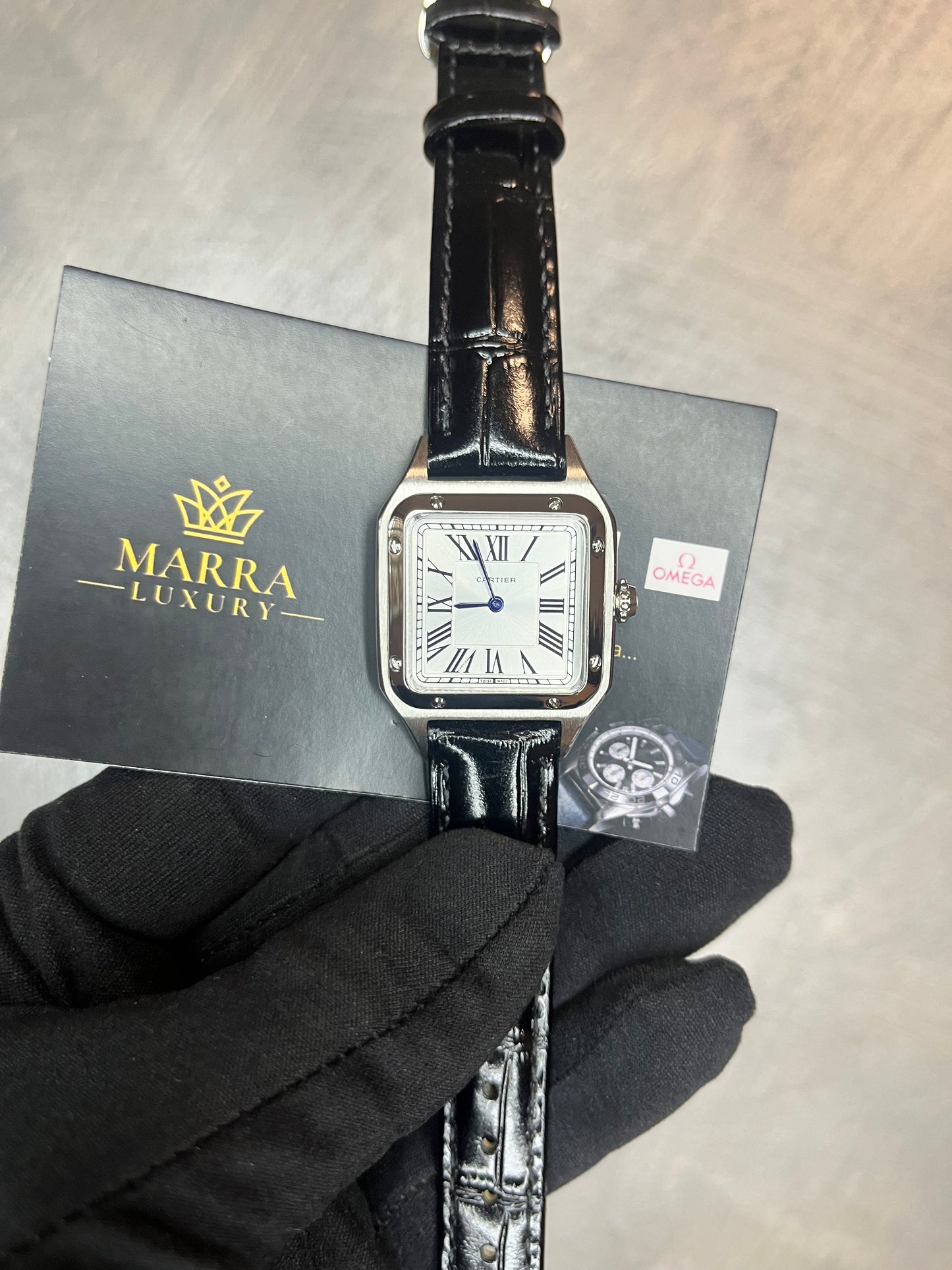 CARTIER SANTOS DUMONT QUADRANTE GRIGIO