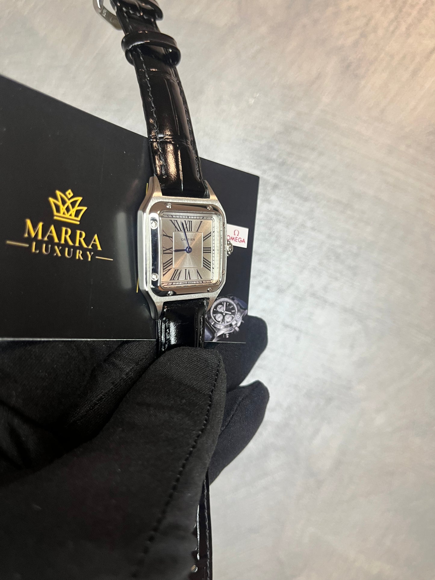 CARTIER SANTOS DUMONT QUADRANTE GRIGIO